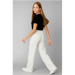 Брюки палаццо из футера для девочки Happyfox