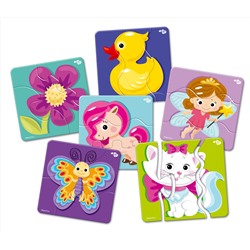 Тройные зигзаг пазлы «Для принцесс»