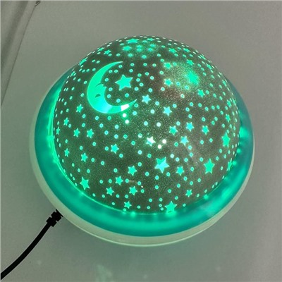 Диско-шар Звездное небо светодиодный (только свет) USB,батар. d=13см  WT-20