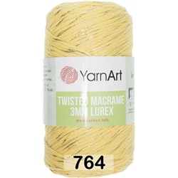 Пряжа Yarnart Macrame Twisted 3 Mm Lurex