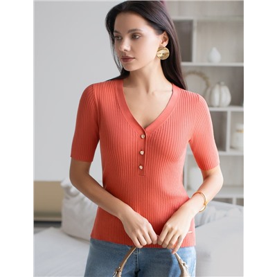 Джемпер тонкой вязки из вискозы с нейлоном