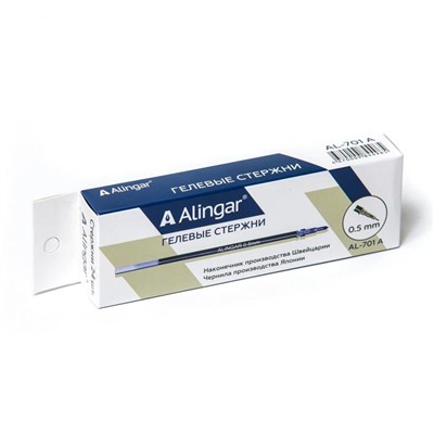 Стержень гелевый синий  Alingar 131мм  (выпис.по 12шт.) AL701А (т)