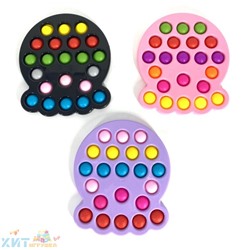 POP IT antistress Сенсорная игрушка МЕДУЗА на пластиковой подложке в ассортименте / Вечная пупырка