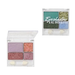 Тени д/век 4-цветные All Over Glitter 1241 т.02  Farres