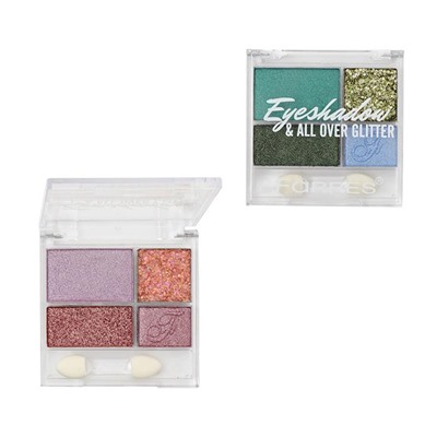 Тени д/век 4-цветные All Over Glitter 1241 т.02  Farres