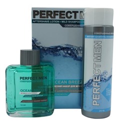 Набор "PERFECT MEN"  OCEAN BREEZE (лосьон 100мл + шампунь-конд. 250мл) /муж.
