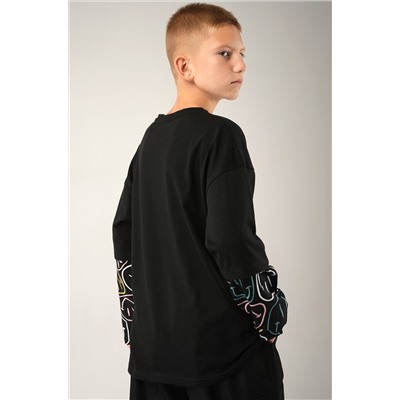 Детский лонгслив с двойным рукавом Happyfox