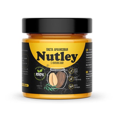 Арахисовая паста Nutley Black с финиками (170г)