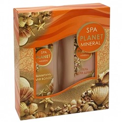 НАБОР жен.  SPA PLANET MINERAL (шампунь 250мл + гель д/душа 250мл)