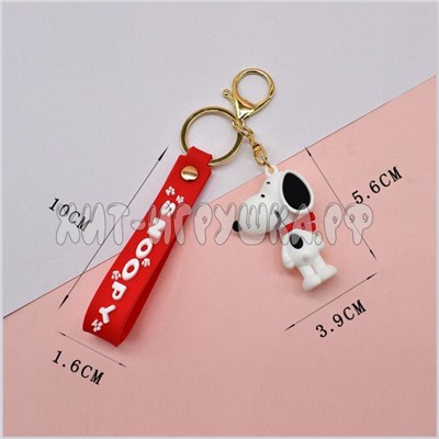Брелок силиконовый с карабином SNOOPY Бигль Снупи в ассортименте br_snoo, br_snoo