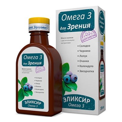 Эликсир "Для зрения", 200мл К 0653