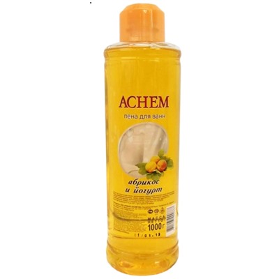 Пена для ванн "Achem" Абрикос и йогурт ", 1000 г