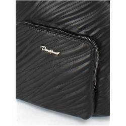 Рюкзак жен искусственная кожа DJ-6943-3-BLACK,  1отд,  2внут+2внеш/ карм,  черный 252335