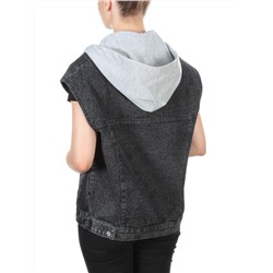 808 DARKGREY/GREY Джинсовый жилет женский (100% хлопок) размер 56 российский