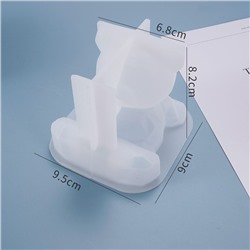 Силиконовый молд 3D «Геометрический мишка Большой»