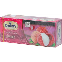 Daniel's. Lychee Black Tea 50 гр. карт.пачка, 25 пак.