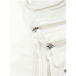 Сумка женская искусственная кожа Guecca-1663  (рюкзак change),  2отд,  белый 246917