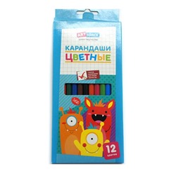 Карандаши цветные 12 цв. ArtSpace Монстрики 41030