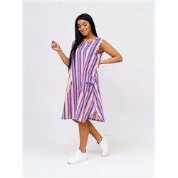 Платье женское Текс-Плюс, цвет синий желтый красный