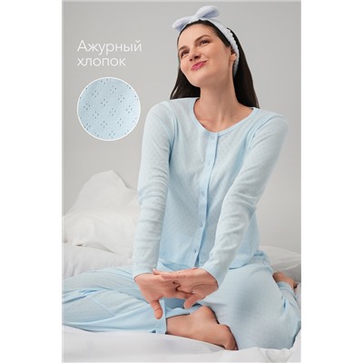 Женская пижама с брюками из ажурного хлопка Happyfox