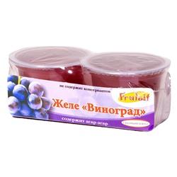 Желе со вкусом винограда с кусочками кокоса Frulaif, 236 г (2*118 г) Акция