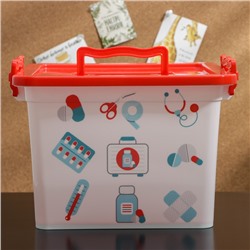 Аптечка «Доктор+», 8,5 л, квадратная