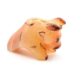 Скульптура из селенита "Бычок" 65*40*45мм