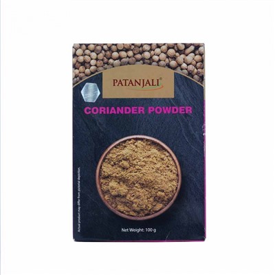 CORIANDER POWDER, Patanjali (КОРИАНДР МОЛОТЫЙ, Патанджали), 100 г. - СРОК ГОДНОСТИ ДО 9 МАЯ 2025 ГОДА
