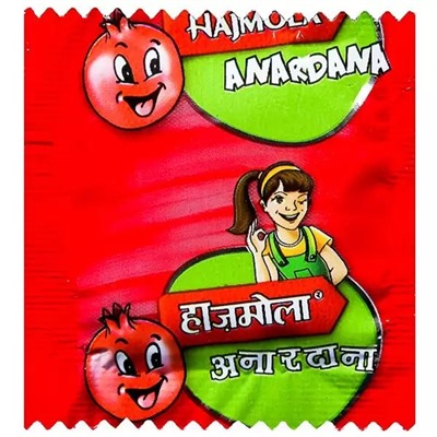 HAJMOLA ANARDANA Tasty Digestive Tablets, Dabur (ХАДЖМОЛА ГРАНАТ, жевательные таблетки для улучшения пищеварения, Дабур), 2 г. (уп. 4 таблетки)
