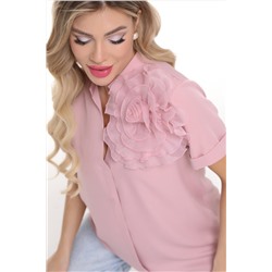 Брошь Цветок (пудра)