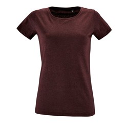 Футболка женская Regent Fit Women, бордовый меланж
