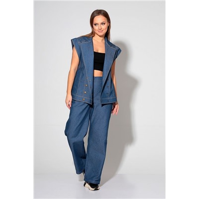 Liona Style 868 синий, Брюки,  Жилет