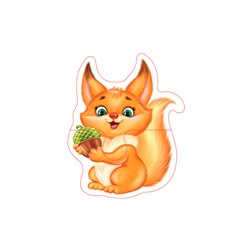 Развивающие деревянные контурные пазлы для малышей «Зверята»