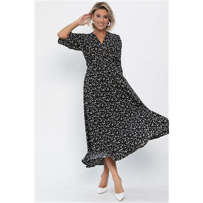 Платье Летнее вдохновение (черное) П14146-1М