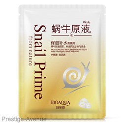 Тканевая маска BioAqua для лица с муцином улитки и экстрактом шелка Snail Prime арт. 4038
