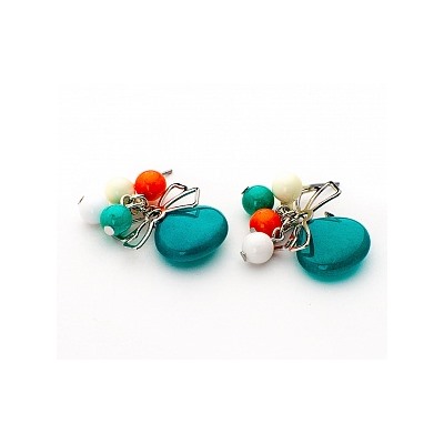 Серьги Nuance PR2920 бирюза_серебро