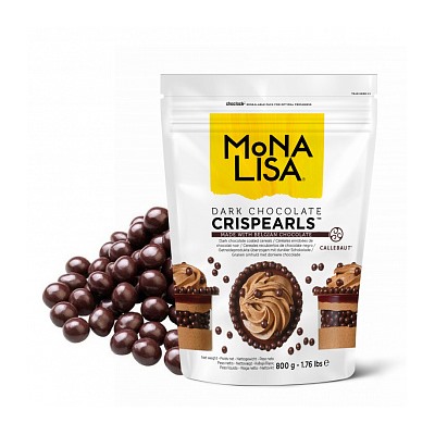 Callebaut Crispearls драже темный шоколад 0,8 кг. Годен до 24.07.24г