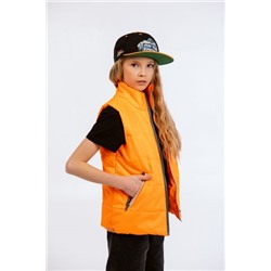 Жилет для девочки "Смайл" оранжевый