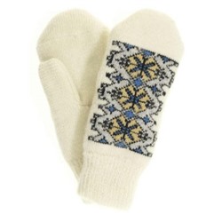 Варежки женские "Зигзаги" КРУГ 3433-1