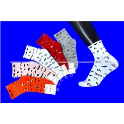 МИНИ ЦВЕТНЫЕ НОСКИ женские "Леопард" арт. W 11-9