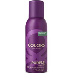 Дезодорант женский BENETTON COLORS PURPLE 150ml АКЦИЯ! СКИДКА 15%