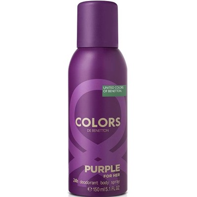 Дезодорант женский BENETTON COLORS PURPLE 150ml АКЦИЯ! СКИДКА 15%
