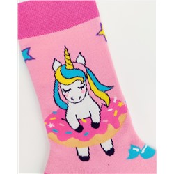 Носки р.35-40 "Cute Animals" Единорог