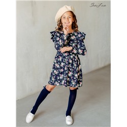 Платье Фея ФК 100 Цветы на синем 2