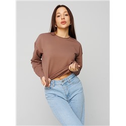 Женский лонгслив из футера 2-х нитки Lingeamo какао ВК-25 (02)