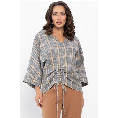 Блуза Ватсон (серо-бежевая) Б14150-12М