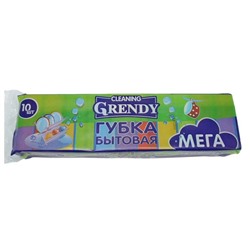 Губки д/посуды ГРЕНДИ Мега 10шт.