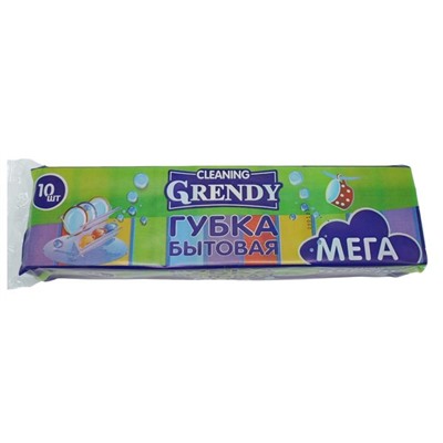 Губки д/посуды ГРЕНДИ Мега 10шт.