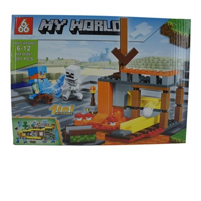 Конструктор My World 201дет. 29*21см / 66067-2