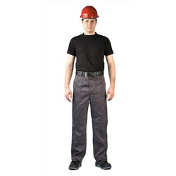 Костюм мужской "Дамаск" летний Т.СЕРЫЙ/СВ.СЕРЫЙ/КРАСНЫЙ